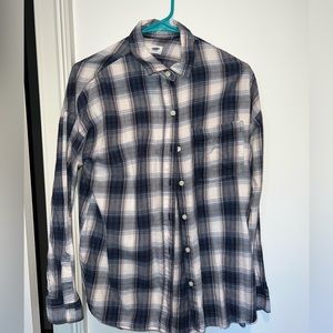 Blue and pink flannel